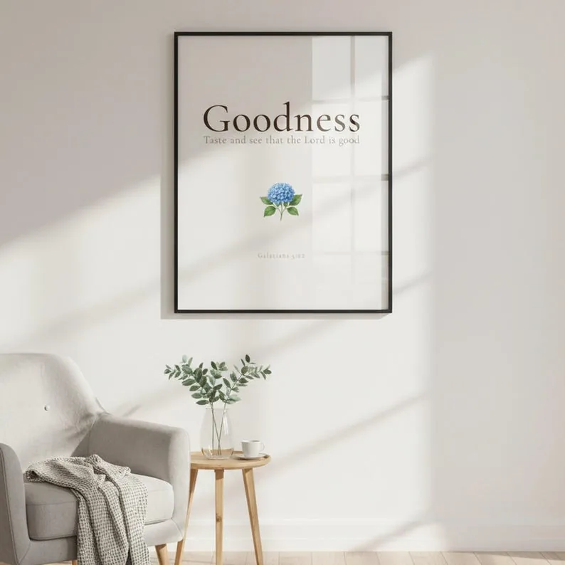 View 3 of Fruit of the Spirit: Galatians 5:22-23 Botanical Scripture Wall Art Set of 9