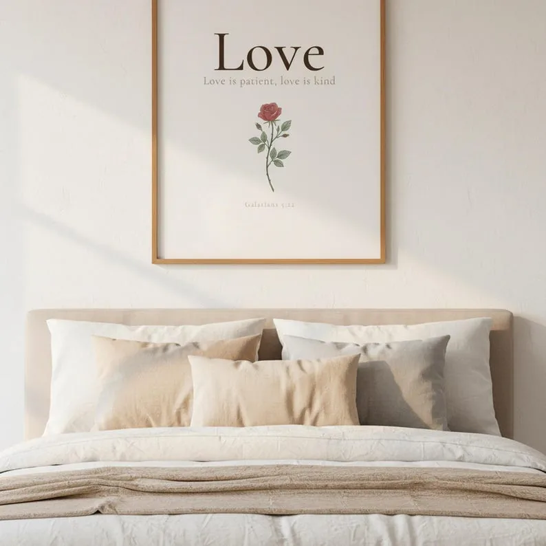 View 4 of Love Fruit of the Spirit Scripture Wall Art, Galatians 5:22