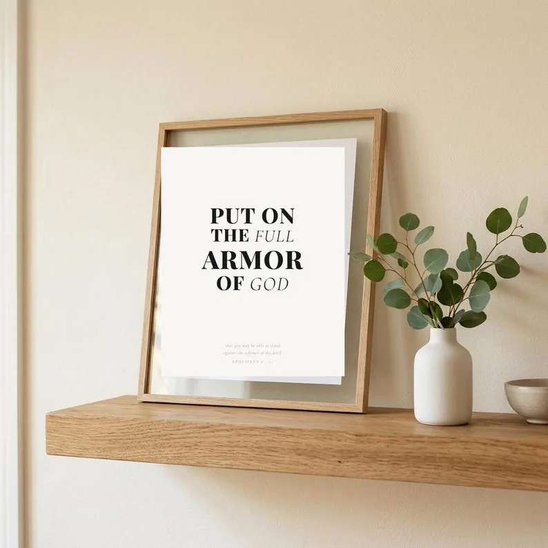 View 3 of Nine Scripture Prints, One Gallery Wall: Bible Verse Wall Art Bundle