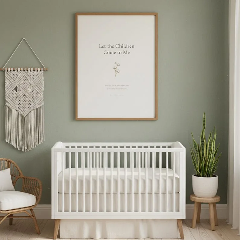 View 3 of Let the Children Come to Me Scripture Wall Art