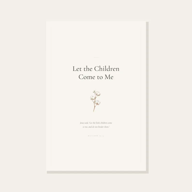 View 4 of Let the Children Come to Me Scripture Wall Art