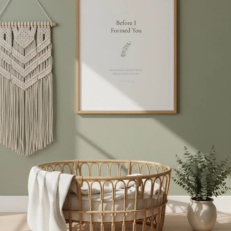 View 3 of Jeremiah 1:5 Before I Formed You Scripture Wall Art