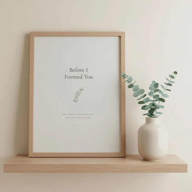 View 3 of Nursery Bible Verse Wall Art: Set of 6 Printable Scripture Prints