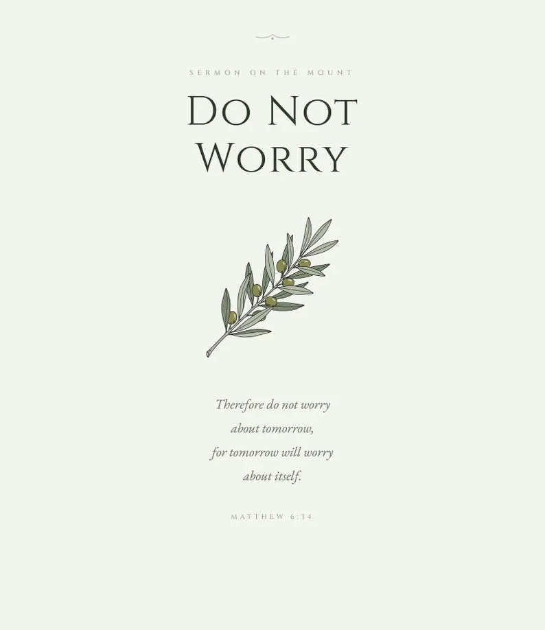 View 2 of Look at the Birds, Consider the Lilies, Do Not Worry: Matthew 6 Scripture Wall Art Set of 3