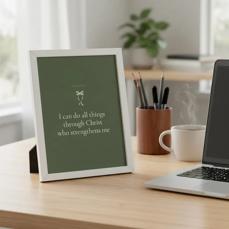 View 4 of I Can Do All Things: Philippians 4:13 Scripture Wall Art