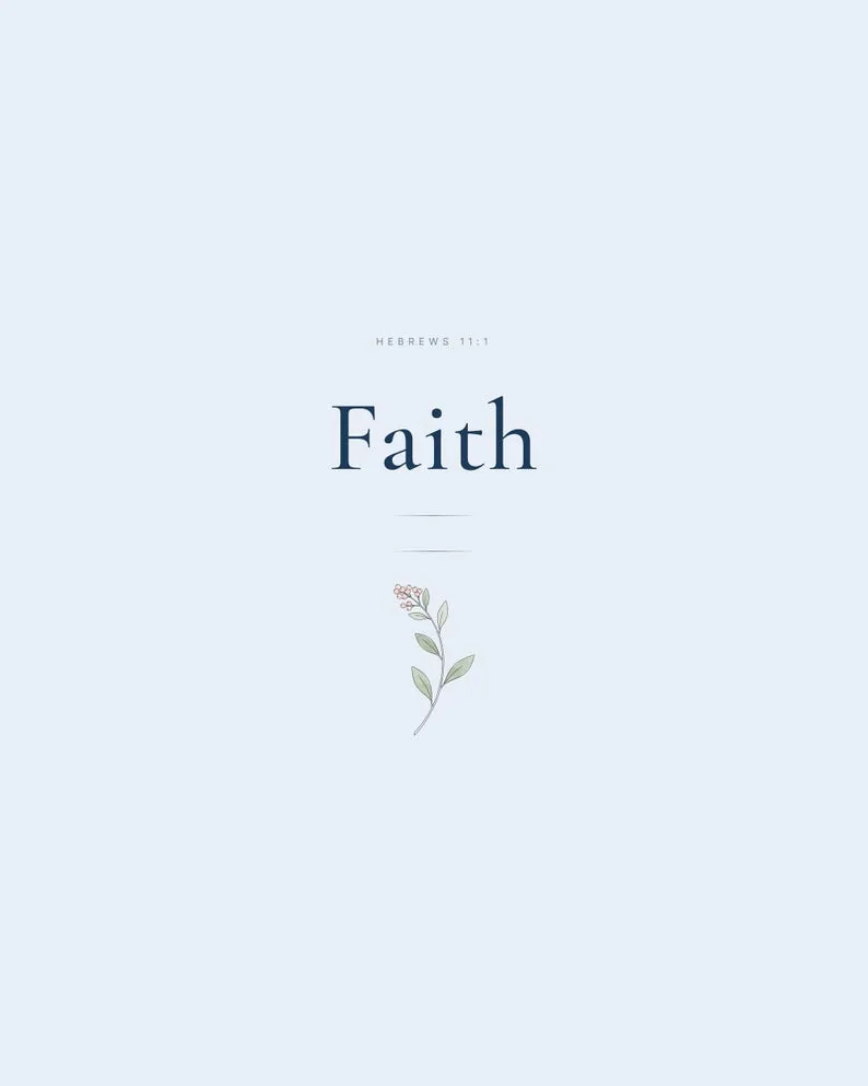 View 2 of Hebrews 11:1 Faith Scripture Wall Art
