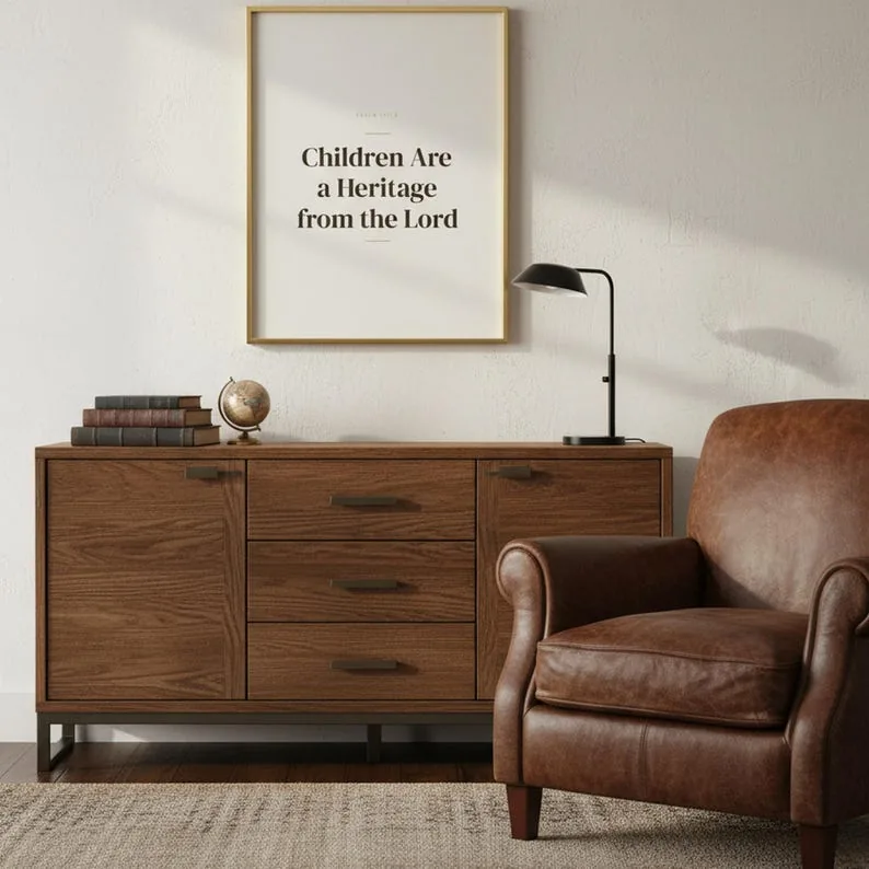 View 4 of Children Are a Heritage from the Lord, Psalm 127:3 Scripture Wall Art