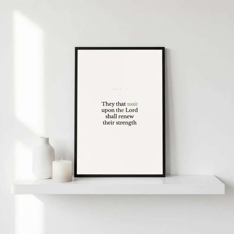 View 4 of Minimalist Scripture Wall Art Set of 6 Bible Verse Prints