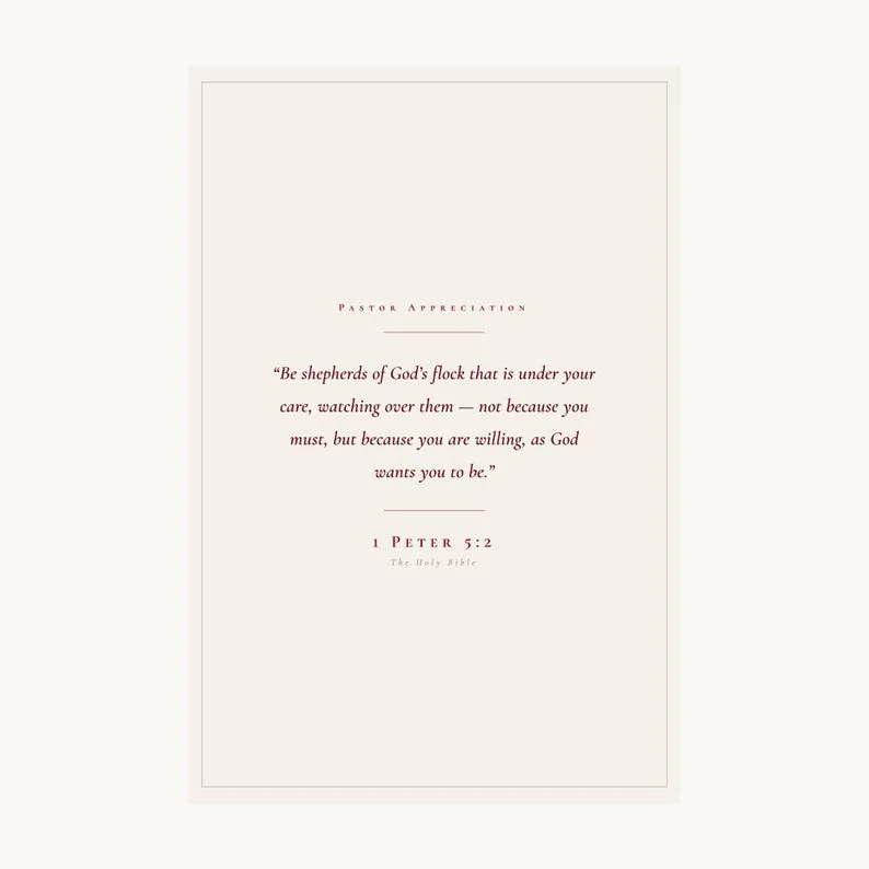 View 4 of Be Shepherds of God's Flock: 1 Peter 5:2 Scripture Wall Art