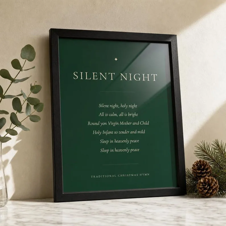 View 3 of A Savior Is Born Luke 2:11 Christmas Scripture Print