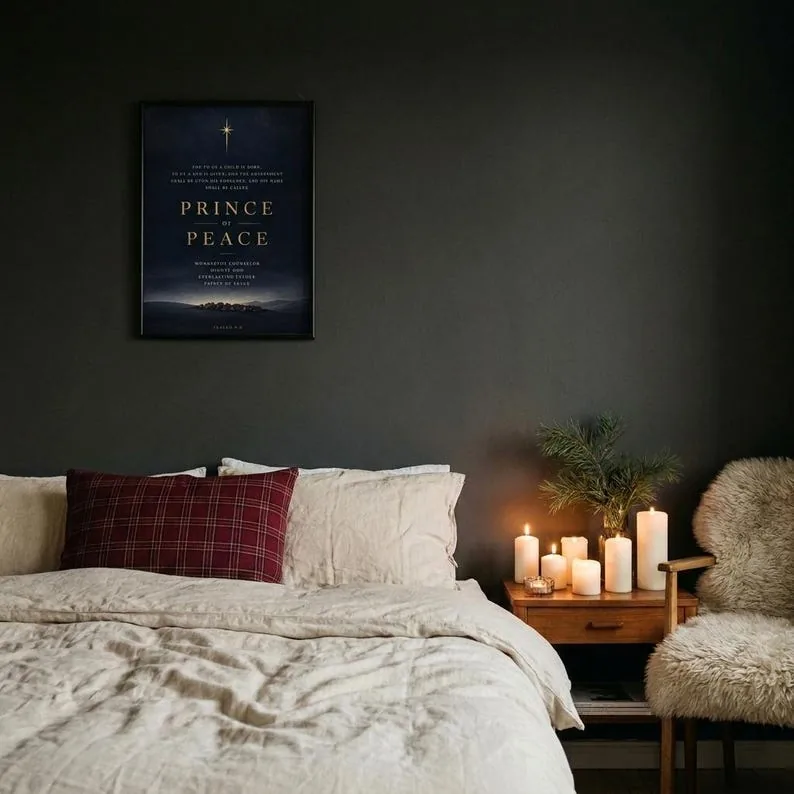 View 2 of Isaiah 9:6 Names of Christ Christmas Scripture Print