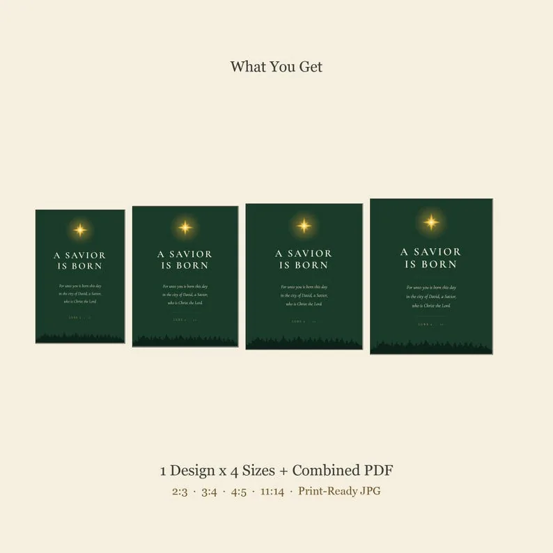 View 3 of Silent Night Minimalist Christmas Hymn Wall Art