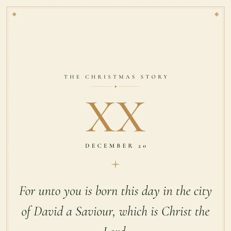 View 4 of 24 Days of Scripture KJV Christmas Advent Cards
