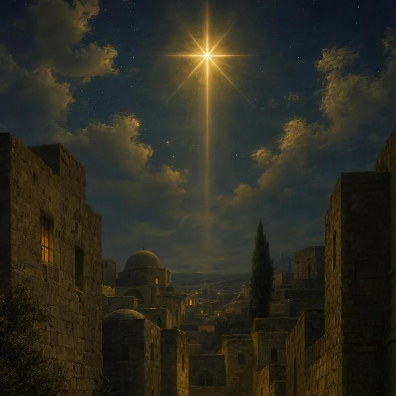 View 4 of O Little Town of Bethlehem Everlasting Light Hymn Print