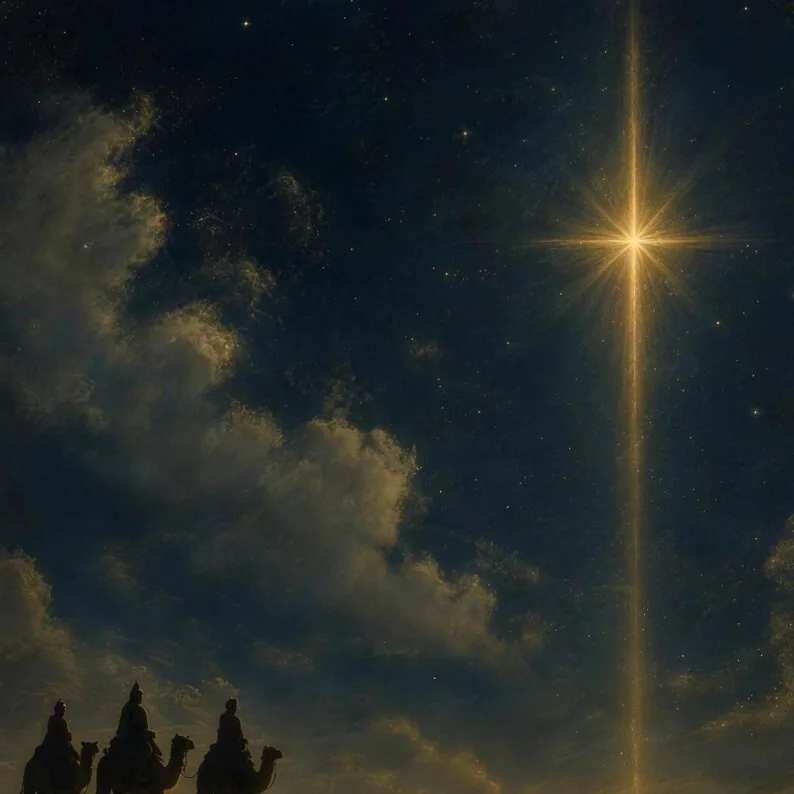 View 4 of When They Saw the Star Matthew 2:10 Wise Men Print