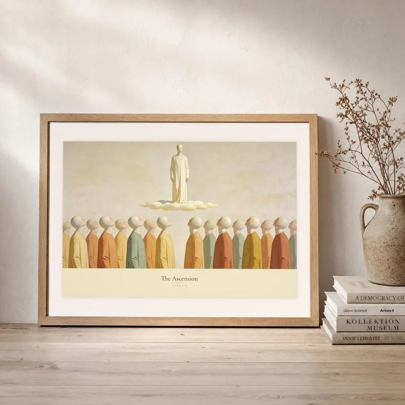 View 3 of The Ascension Acts 1:9 Modern Christian Art