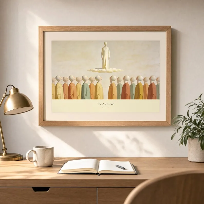 View 4 of The Ascension Acts 1:9 Modern Christian Art