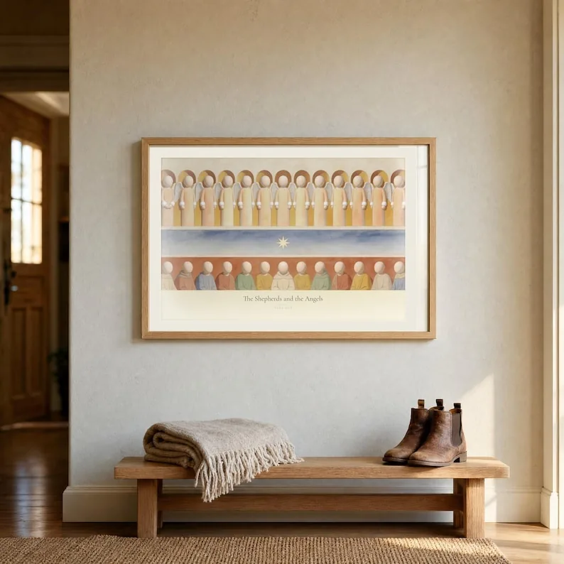 View 3 of Nativity Printable Set of 3 Christmas Story Wall Art