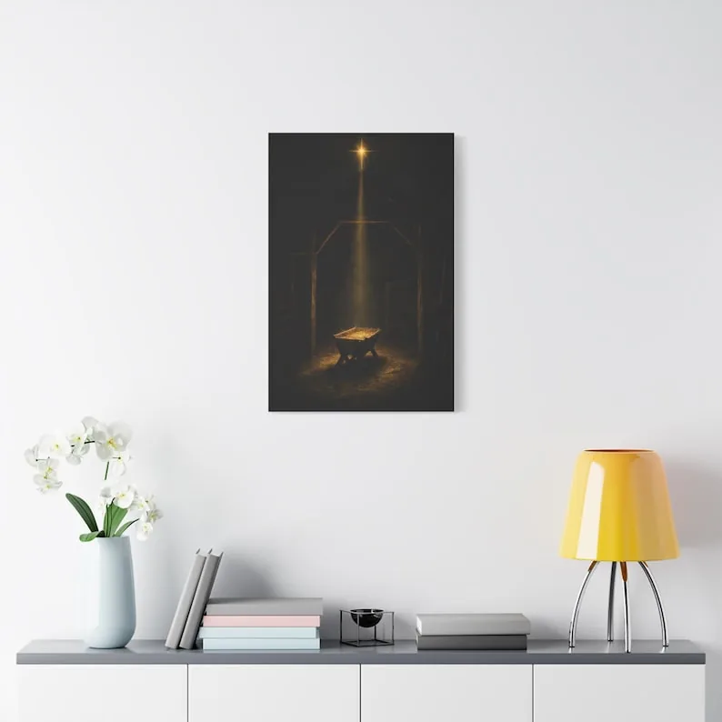 Star Over the Manger Canvas