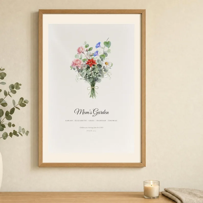 Family Birth Flower Bouquet
